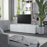 TV Cabinet White 47.2"x13.4"x11.8" Chipboard