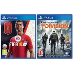 FIFA 18 CZ [PS4] + Tom Clancy’s The Division [PS4] - BAZÁR (használt) 12 hónap garancia