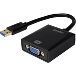 LogiLink UA0231 USB / VGA adaptér [1x USB 3.0 zástrčka A - 1x VGA zásuvka] čierna  10.00 cm