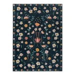 Tmavomodrý dvojvrstvový koberec Flair Rugs MATCH Nordic Floral, 170 x 240 cm