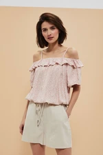 COLD ARMS SHIRT WITH FRILLS