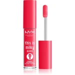 NYX Professional Makeup This is Milky Gloss Milkshakes hydratačný lesk na pery s parfumáciou odtieň 13 Cherry Milkshake 4 ml