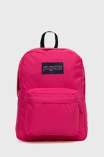 Ruksak Jansport ružová farba, veľký, s nášivkou