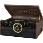 Gramofón Victrola VTA-270B drevený gramofón • integrované reproduktory • rýchlosti 33 1/3, 45 a 78 • FM rádio • Bluetooth • CD mechanika • kazetová me