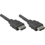 Manhattan HDMI prepojovací kábel #####HDMI-A Stecker, #####HDMI-A Stecker 1.00 m čierna 323192 fóliové tienenie, tieneni