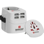 Skross 1302471 cestovný adaptér  PRO Light USB (4xA) - World