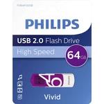 Philips VIVID USB flash disk 64 GB purpurová FM64FD05B/00 USB 2.0