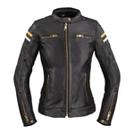 Dámská kožená moto bunda W-TEC Stripe Lady  XXL  černá