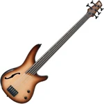 Ibanez SRH505F-NNF Natural Browned Burst Flat Fretless E-Bass