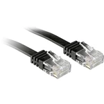 LINDY 47520 RJ45 sieťové káble, prepojovacie káble CAT 6 U/UTP 30.00 cm čierna s ochranou 1 ks