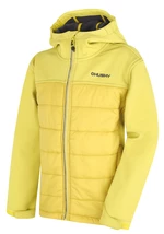 Husky Swany K 140-146, lime green Dětská softshell plněná bunda