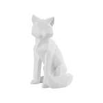 Matne biela soška PT LIVING Origami Fox, výška 26 cm