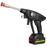 Cordless High Pressure Washer Car Washine Guns Spray Washer Water Cleaner W/ 12V/25V Battery