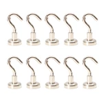 10Pcs D20/25/32 N35 Ferrite Magnetic Hooks Neodymium Hold 12kg Strong Magnet