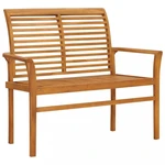 Záhradná lavica 112 cm teak Dekorhome