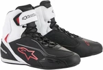 Alpinestars Faster-3 Shoes Negru/Alb/Roșu 40 Cizme de motocicletă