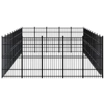 Outdoor Dog Kennel Steel 496 ft²