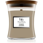 Woodwick Cashmere vonná svíčka s dřevěným knotem 275 g