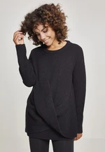 Women's Wrap Sweater - Black