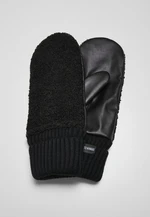 Synthetic leather gloves Sherpa black