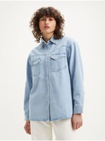 Levi&#39;s Light Blue Ladies Denim Shirt Levi&#39;s® Dorsey Western - Ladies