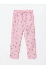 LC Waikiki Girls' Elastic Waist Patterned Fleece Lined Trousers