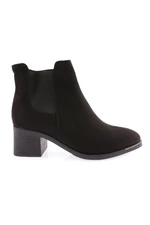 DGN 053 Women's Flat Toe Ankle Boots with Elasticity on the Sides and Heels.