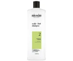 Čistiaci šampón pre silne rednúce prírodné vlasy Nioxin System 2 Scalp + Hair Shampoo - 1000 ml + darček zadarmo