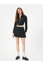 Koton Mini Short Skirt Pleated Slim Fit