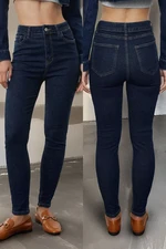 Trendyol Dark Blue High Waist Skinny Jeans