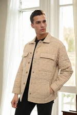 23598 Dewberry Quilted Mens Jacket-BEIGE