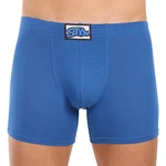 Men's boxers Styx long classic elastic blue