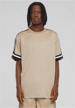 Men's Oversized Stripes Mesh T-Shirt - unionbeige