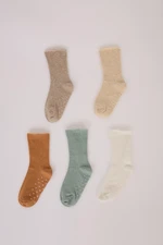 DEFACTO Baby Boy Seamless 5-Pack Cotton Long Socks