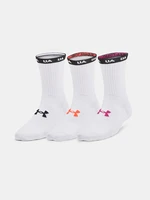 Under Armour Socks UA Essential Nv Mid Crew 3PK-WHT - Women