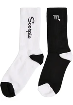 Zodiac 2-Pack Black/White Scorpion Socks