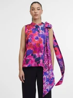 Orsay Purple Women's Floral Top - Women's