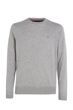 Sweater - TOMMY HILFIGER CORE COTTON-SILK CNECK grey