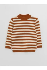 LC Waikiki Half Turtleneck Striped Baby Boy Knitwear Sweater