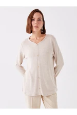 LC Waikiki Crew Neck Plain Long Sleeve Women's Blouse