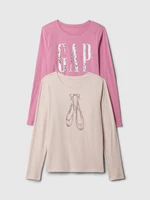 GAP Children's cotton T-shirt, 2 pcs - Girls