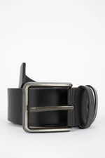 DEFACTO Men&#39;s Faux Leather Wide Jean Belt