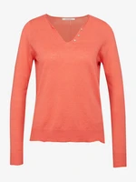 Orange women's sweater CAMAIEU