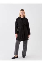 LC Waikiki Jacket Collar Plain Long Sleeve Women's Trench Coat