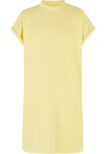 Turtle Extended Shoulder Dress for Girls - Yellow