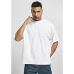 Oversized T-shirt with neckline and neck white