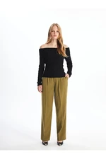 LC Waikiki Loose Fit Plain Linen Blend Women's Trousers