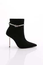 DGN 8011 Women's Heeled Boots Black Calf