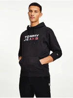 Tommy Hilfiger Jeans Mikina - TJM ENTRY HOODIE čierna