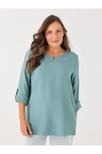 LC Waikiki Crew Neck Plain Long Sleeve Women's Blouse